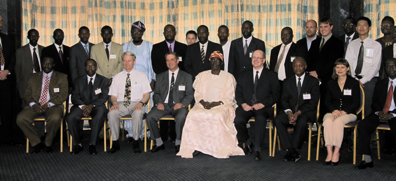 International Actuarial Association delegates at the Lagos meeting, February 2003 — 3E Foundation brought global actuarial leadership to Nigeria