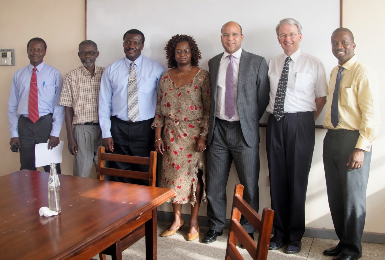 3E Foundation visit to a partner university — faculty and Foundation representatives together
